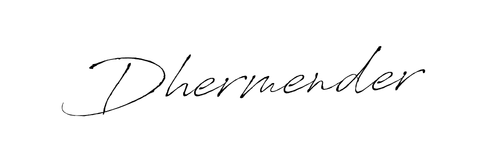 How to make Dhermender name signature. Use Antro_Vectra style for creating short signs online. This is the latest handwritten sign. Dhermender signature style 6 images and pictures png