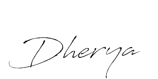 Make a beautiful signature design for name Dherya. With this signature (Antro_Vectra) style, you can create a handwritten signature for free. Dherya signature style 6 images and pictures png