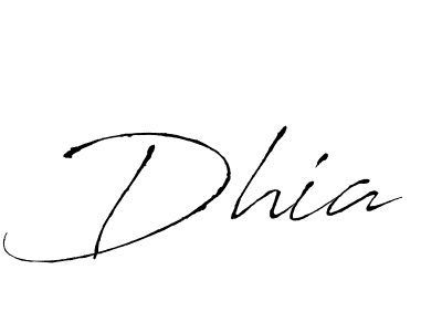 How to make Dhia name signature. Use Antro_Vectra style for creating short signs online. This is the latest handwritten sign. Dhia signature style 6 images and pictures png