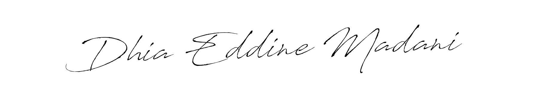 Create a beautiful signature design for name Dhia Eddine Madani. With this signature (Antro_Vectra) fonts, you can make a handwritten signature for free. Dhia Eddine Madani signature style 6 images and pictures png