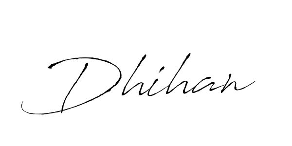 if you are searching for the best signature style for your name Dhihan. so please give up your signature search. here we have designed multiple signature styles  using Antro_Vectra. Dhihan signature style 6 images and pictures png