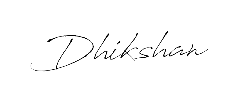 How to make Dhikshan signature? Antro_Vectra is a professional autograph style. Create handwritten signature for Dhikshan name. Dhikshan signature style 6 images and pictures png