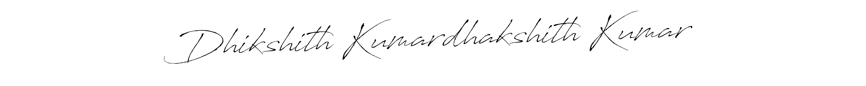 Make a beautiful signature design for name Dhikshith Kumardhakshith Kumar. With this signature (Antro_Vectra) style, you can create a handwritten signature for free. Dhikshith Kumardhakshith Kumar signature style 6 images and pictures png