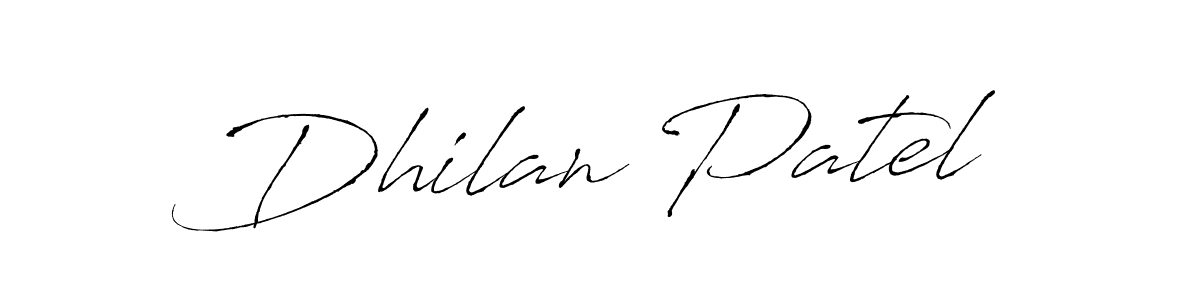 How to make Dhilan Patel signature? Antro_Vectra is a professional autograph style. Create handwritten signature for Dhilan Patel name. Dhilan Patel signature style 6 images and pictures png