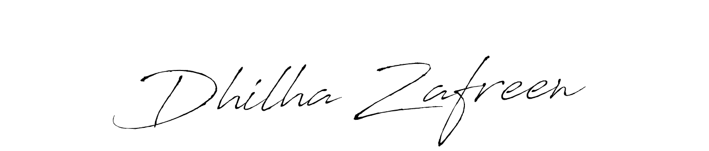 Create a beautiful signature design for name Dhilha Zafreen. With this signature (Antro_Vectra) fonts, you can make a handwritten signature for free. Dhilha Zafreen signature style 6 images and pictures png