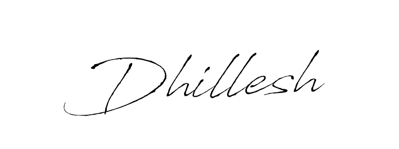 Design your own signature with our free online signature maker. With this signature software, you can create a handwritten (Antro_Vectra) signature for name Dhillesh. Dhillesh signature style 6 images and pictures png