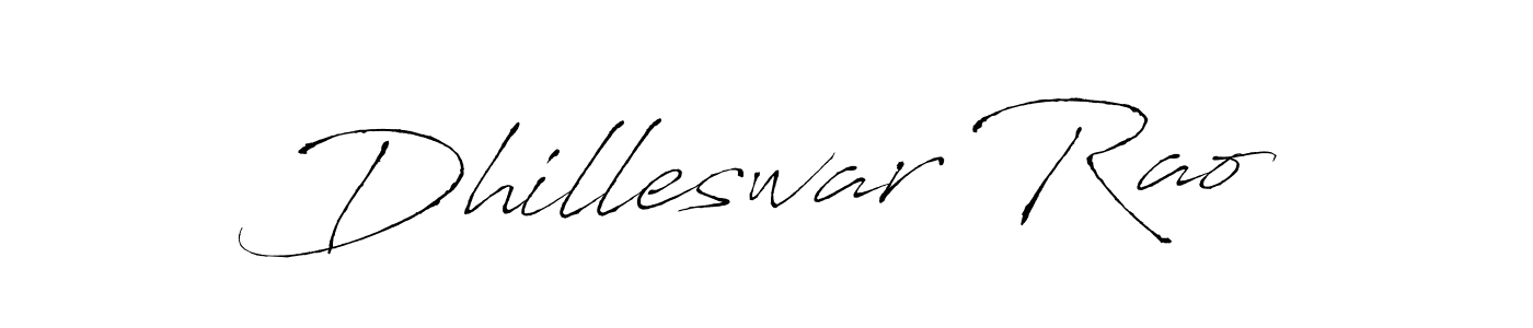 How to make Dhilleswar Rao name signature. Use Antro_Vectra style for creating short signs online. This is the latest handwritten sign. Dhilleswar Rao signature style 6 images and pictures png