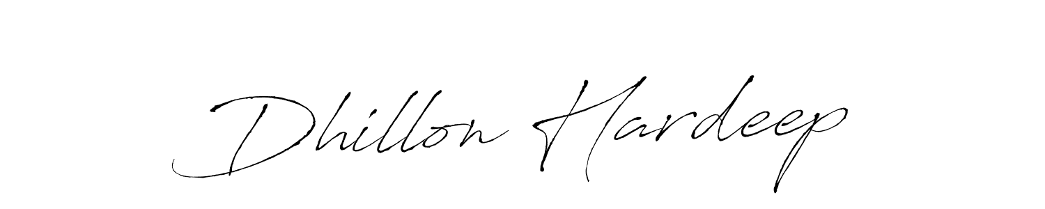 Dhillon Hardeep stylish signature style. Best Handwritten Sign (Antro_Vectra) for my name. Handwritten Signature Collection Ideas for my name Dhillon Hardeep. Dhillon Hardeep signature style 6 images and pictures png