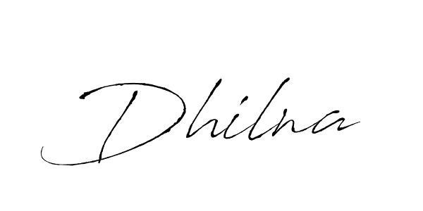 How to make Dhilna signature? Antro_Vectra is a professional autograph style. Create handwritten signature for Dhilna name. Dhilna signature style 6 images and pictures png