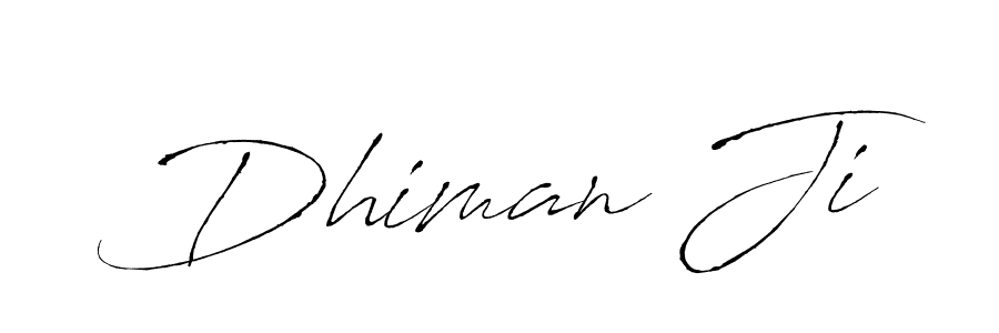 How to make Dhiman Ji name signature. Use Antro_Vectra style for creating short signs online. This is the latest handwritten sign. Dhiman Ji signature style 6 images and pictures png