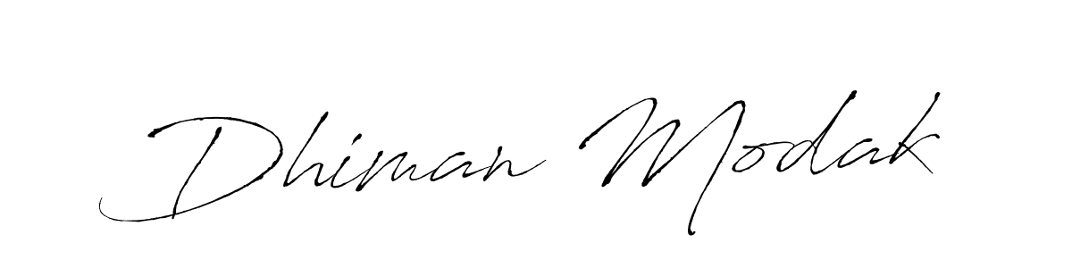 Dhiman Modak stylish signature style. Best Handwritten Sign (Antro_Vectra) for my name. Handwritten Signature Collection Ideas for my name Dhiman Modak. Dhiman Modak signature style 6 images and pictures png