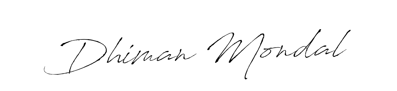 Also we have Dhiman Mondal name is the best signature style. Create professional handwritten signature collection using Antro_Vectra autograph style. Dhiman Mondal signature style 6 images and pictures png