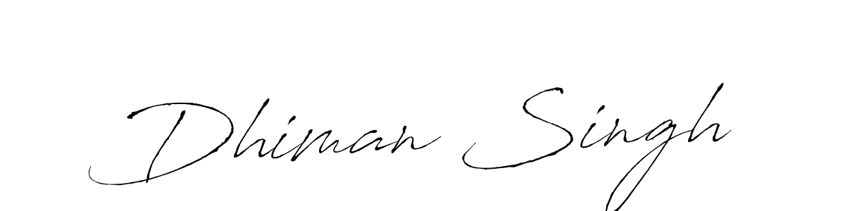 How to make Dhiman Singh name signature. Use Antro_Vectra style for creating short signs online. This is the latest handwritten sign. Dhiman Singh signature style 6 images and pictures png