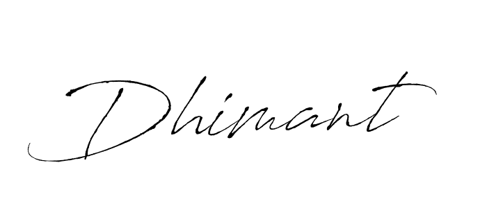 Dhimant stylish signature style. Best Handwritten Sign (Antro_Vectra) for my name. Handwritten Signature Collection Ideas for my name Dhimant. Dhimant signature style 6 images and pictures png