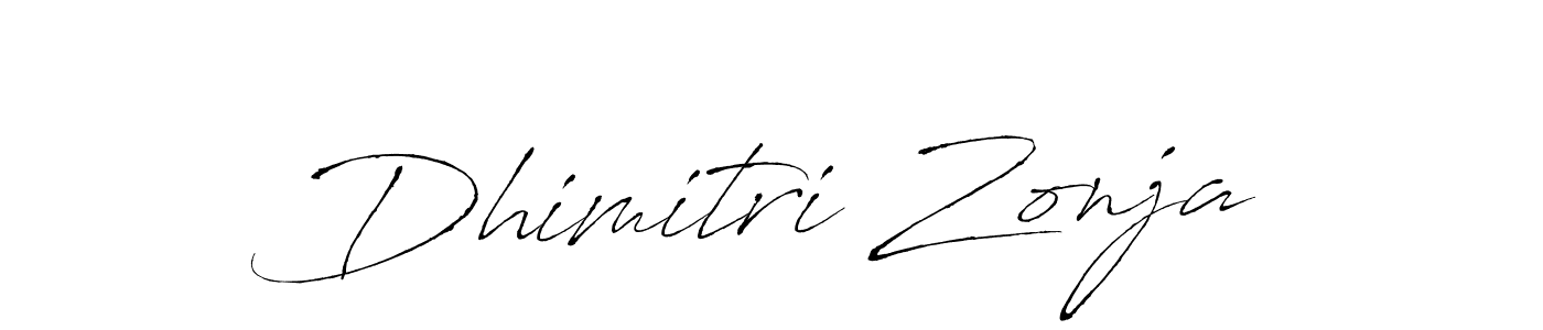 Dhimitri Zonja stylish signature style. Best Handwritten Sign (Antro_Vectra) for my name. Handwritten Signature Collection Ideas for my name Dhimitri Zonja. Dhimitri Zonja signature style 6 images and pictures png