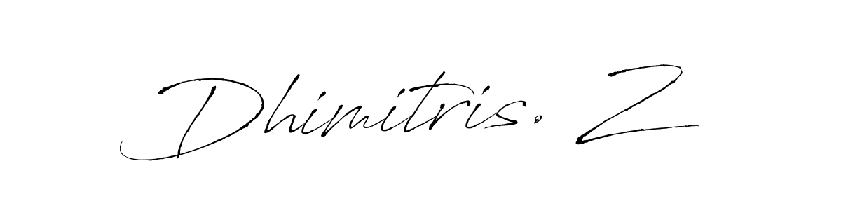 Antro_Vectra is a professional signature style that is perfect for those who want to add a touch of class to their signature. It is also a great choice for those who want to make their signature more unique. Get Dhimitris. Z name to fancy signature for free. Dhimitris. Z signature style 6 images and pictures png