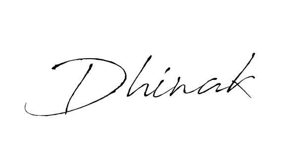 Dhinak stylish signature style. Best Handwritten Sign (Antro_Vectra) for my name. Handwritten Signature Collection Ideas for my name Dhinak. Dhinak signature style 6 images and pictures png