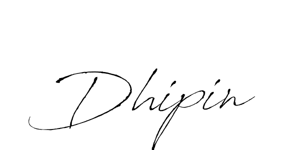 Make a beautiful signature design for name Dhipin. With this signature (Antro_Vectra) style, you can create a handwritten signature for free. Dhipin signature style 6 images and pictures png