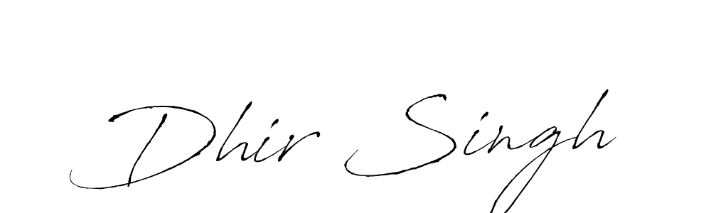 Also You can easily find your signature by using the search form. We will create Dhir Singh name handwritten signature images for you free of cost using Antro_Vectra sign style. Dhir Singh signature style 6 images and pictures png