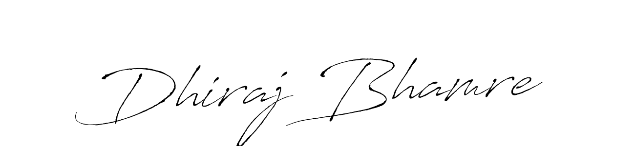 Create a beautiful signature design for name Dhiraj Bhamre. With this signature (Antro_Vectra) fonts, you can make a handwritten signature for free. Dhiraj Bhamre signature style 6 images and pictures png