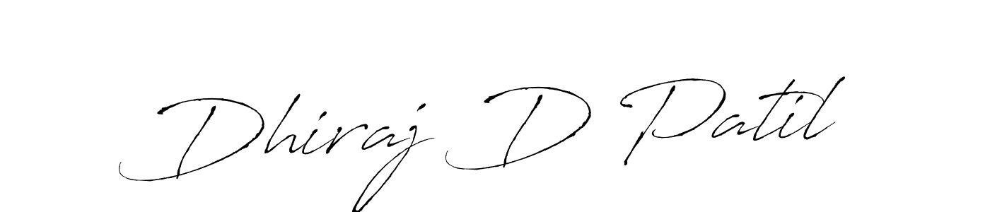 Dhiraj D Patil stylish signature style. Best Handwritten Sign (Antro_Vectra) for my name. Handwritten Signature Collection Ideas for my name Dhiraj D Patil. Dhiraj D Patil signature style 6 images and pictures png