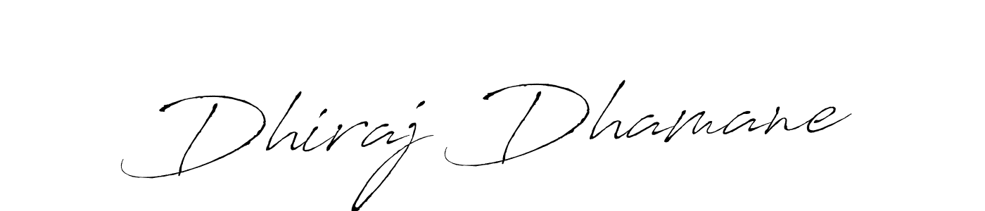 Design your own signature with our free online signature maker. With this signature software, you can create a handwritten (Antro_Vectra) signature for name Dhiraj Dhamane. Dhiraj Dhamane signature style 6 images and pictures png