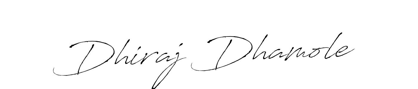 You should practise on your own different ways (Antro_Vectra) to write your name (Dhiraj Dhamole) in signature. don't let someone else do it for you. Dhiraj Dhamole signature style 6 images and pictures png