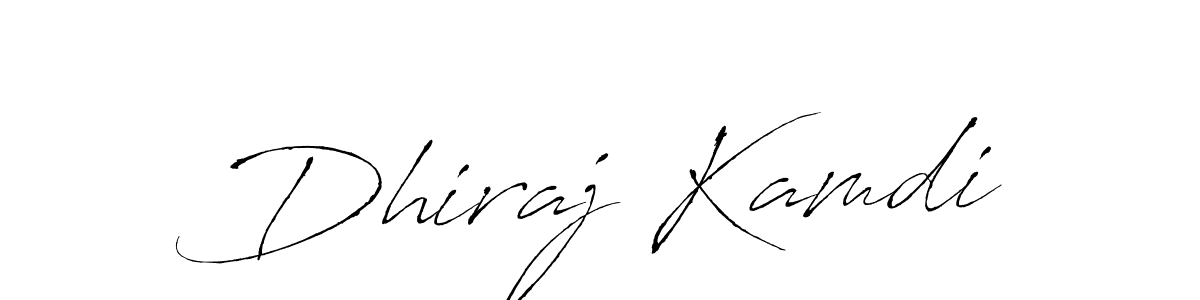 Also we have Dhiraj Kamdi name is the best signature style. Create professional handwritten signature collection using Antro_Vectra autograph style. Dhiraj Kamdi signature style 6 images and pictures png