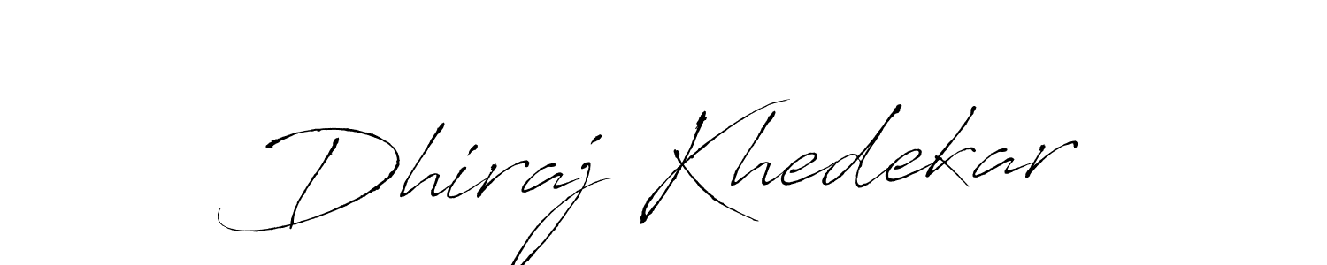 Antro_Vectra is a professional signature style that is perfect for those who want to add a touch of class to their signature. It is also a great choice for those who want to make their signature more unique. Get Dhiraj Khedekar name to fancy signature for free. Dhiraj Khedekar signature style 6 images and pictures png