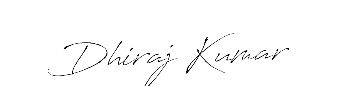 Also we have Dhiraj Kumar name is the best signature style. Create professional handwritten signature collection using Antro_Vectra autograph style. Dhiraj Kumar signature style 6 images and pictures png