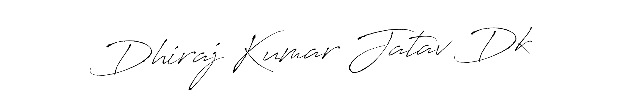Create a beautiful signature design for name Dhiraj Kumar Jatav Dk. With this signature (Antro_Vectra) fonts, you can make a handwritten signature for free. Dhiraj Kumar Jatav Dk signature style 6 images and pictures png