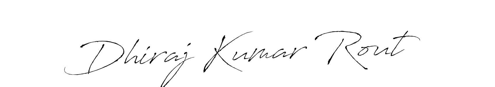 Dhiraj Kumar Rout stylish signature style. Best Handwritten Sign (Antro_Vectra) for my name. Handwritten Signature Collection Ideas for my name Dhiraj Kumar Rout. Dhiraj Kumar Rout signature style 6 images and pictures png