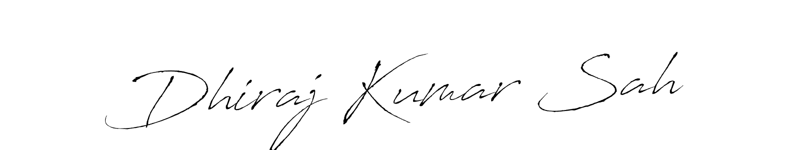 How to make Dhiraj Kumar Sah signature? Antro_Vectra is a professional autograph style. Create handwritten signature for Dhiraj Kumar Sah name. Dhiraj Kumar Sah signature style 6 images and pictures png