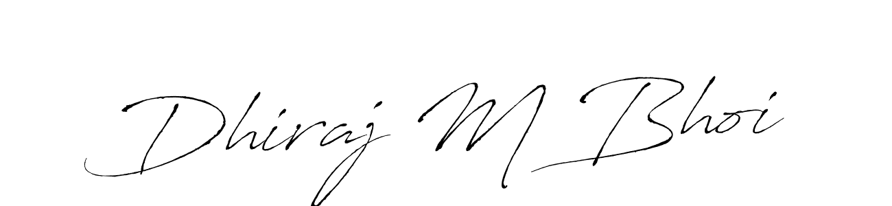 Also we have Dhiraj M Bhoi name is the best signature style. Create professional handwritten signature collection using Antro_Vectra autograph style. Dhiraj M Bhoi signature style 6 images and pictures png