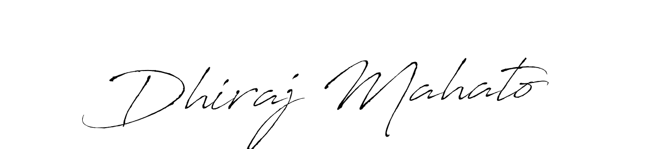 How to make Dhiraj Mahato signature? Antro_Vectra is a professional autograph style. Create handwritten signature for Dhiraj Mahato name. Dhiraj Mahato signature style 6 images and pictures png