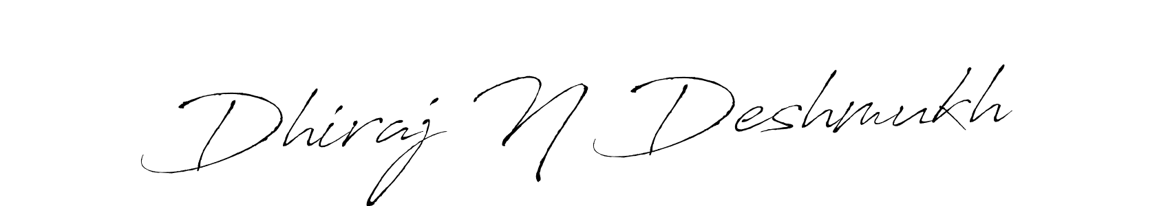 The best way (Antro_Vectra) to make a short signature is to pick only two or three words in your name. The name Dhiraj N Deshmukh include a total of six letters. For converting this name. Dhiraj N Deshmukh signature style 6 images and pictures png