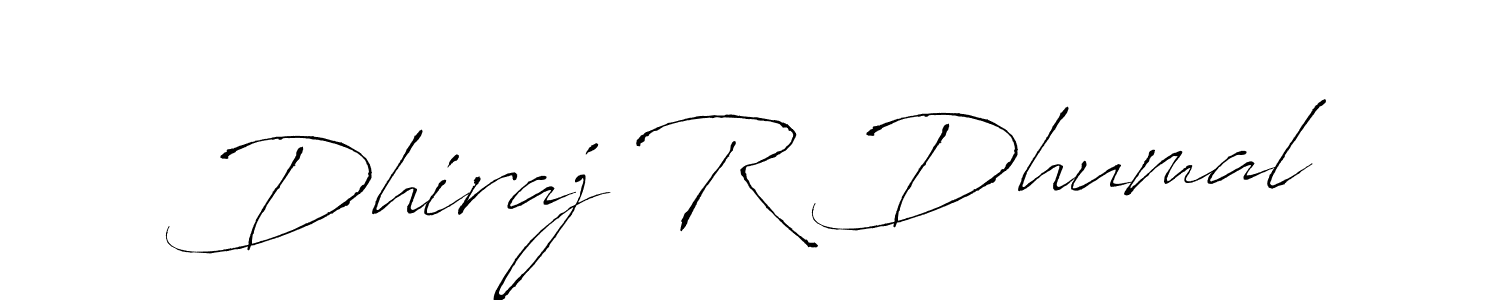 Similarly Antro_Vectra is the best handwritten signature design. Signature creator online .You can use it as an online autograph creator for name Dhiraj R Dhumal. Dhiraj R Dhumal signature style 6 images and pictures png