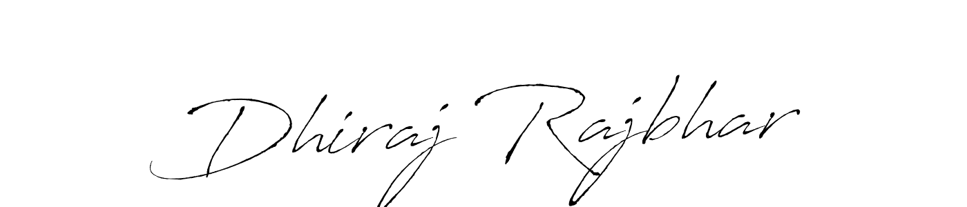 Dhiraj Rajbhar stylish signature style. Best Handwritten Sign (Antro_Vectra) for my name. Handwritten Signature Collection Ideas for my name Dhiraj Rajbhar. Dhiraj Rajbhar signature style 6 images and pictures png