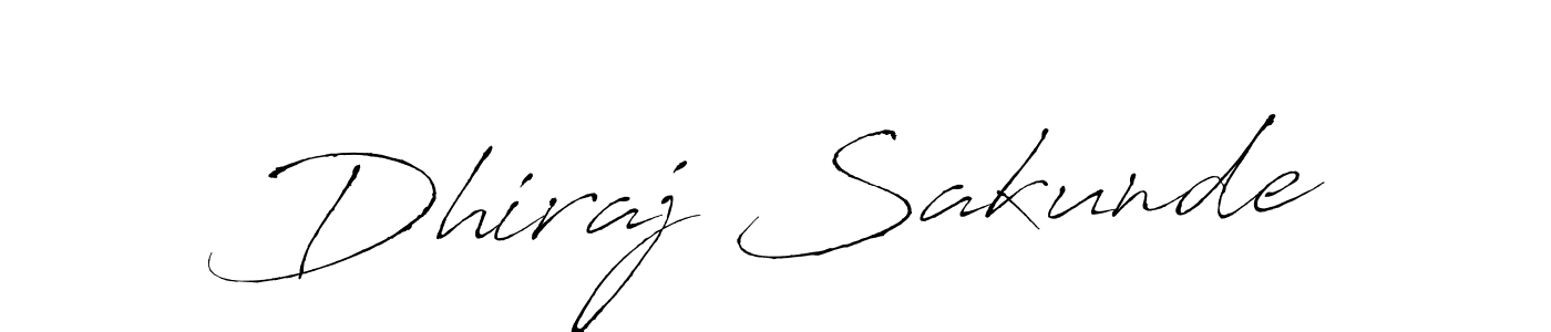 Dhiraj Sakunde stylish signature style. Best Handwritten Sign (Antro_Vectra) for my name. Handwritten Signature Collection Ideas for my name Dhiraj Sakunde. Dhiraj Sakunde signature style 6 images and pictures png