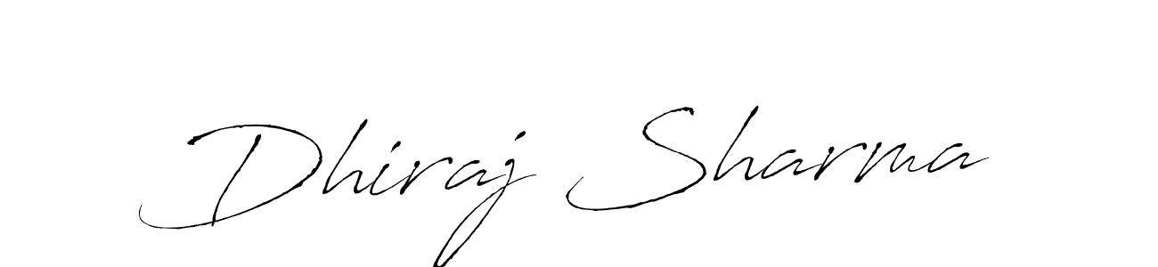 Design your own signature with our free online signature maker. With this signature software, you can create a handwritten (Antro_Vectra) signature for name Dhiraj Sharma. Dhiraj Sharma signature style 6 images and pictures png