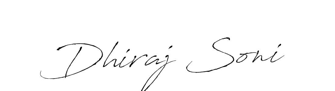 Also You can easily find your signature by using the search form. We will create Dhiraj Soni name handwritten signature images for you free of cost using Antro_Vectra sign style. Dhiraj Soni signature style 6 images and pictures png