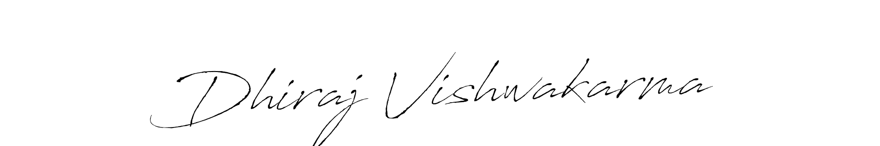 Dhiraj Vishwakarma stylish signature style. Best Handwritten Sign (Antro_Vectra) for my name. Handwritten Signature Collection Ideas for my name Dhiraj Vishwakarma. Dhiraj Vishwakarma signature style 6 images and pictures png