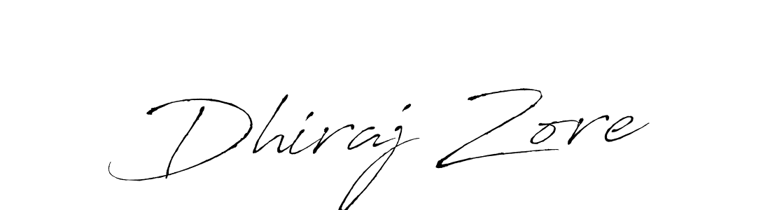 Dhiraj Zore stylish signature style. Best Handwritten Sign (Antro_Vectra) for my name. Handwritten Signature Collection Ideas for my name Dhiraj Zore. Dhiraj Zore signature style 6 images and pictures png