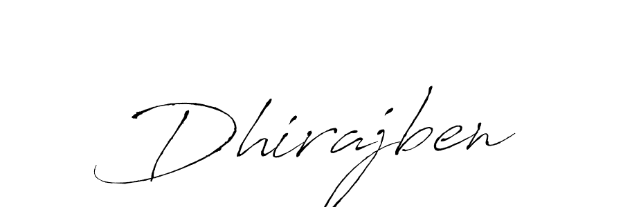 Make a beautiful signature design for name Dhirajben. With this signature (Antro_Vectra) style, you can create a handwritten signature for free. Dhirajben signature style 6 images and pictures png