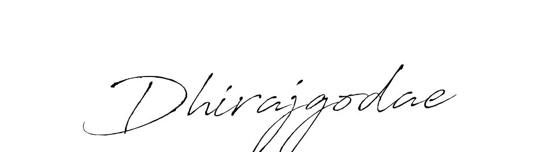 Make a beautiful signature design for name Dhirajgodae. With this signature (Antro_Vectra) style, you can create a handwritten signature for free. Dhirajgodae signature style 6 images and pictures png