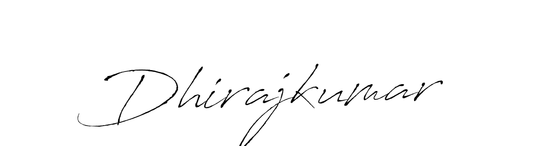 How to make Dhirajkumar signature? Antro_Vectra is a professional autograph style. Create handwritten signature for Dhirajkumar name. Dhirajkumar signature style 6 images and pictures png