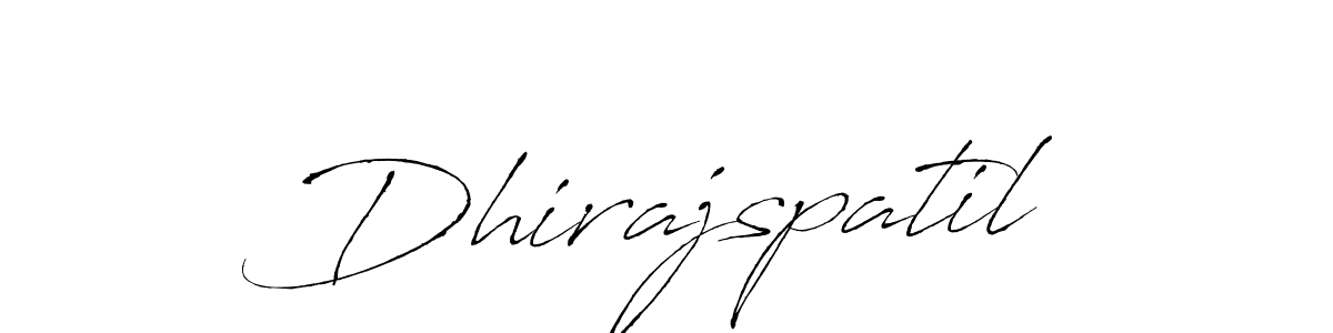 Use a signature maker to create a handwritten signature online. With this signature software, you can design (Antro_Vectra) your own signature for name Dhirajspatil. Dhirajspatil signature style 6 images and pictures png