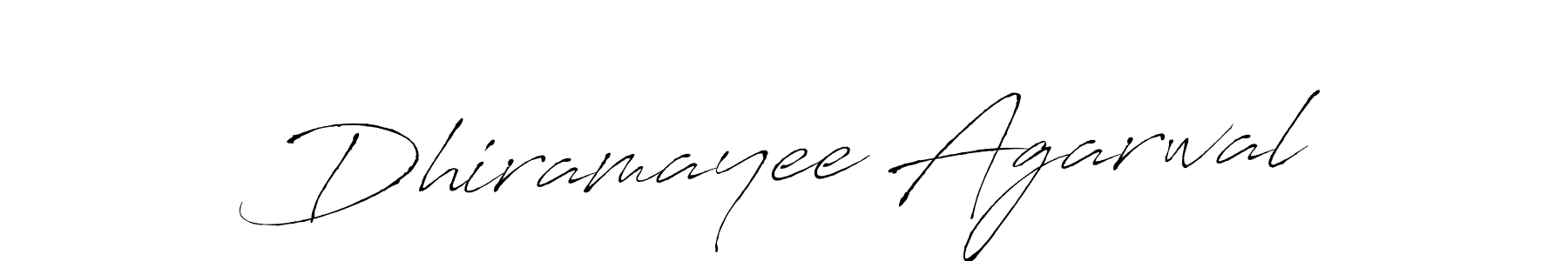 Design your own signature with our free online signature maker. With this signature software, you can create a handwritten (Antro_Vectra) signature for name Dhiramayee Agarwal. Dhiramayee Agarwal signature style 6 images and pictures png