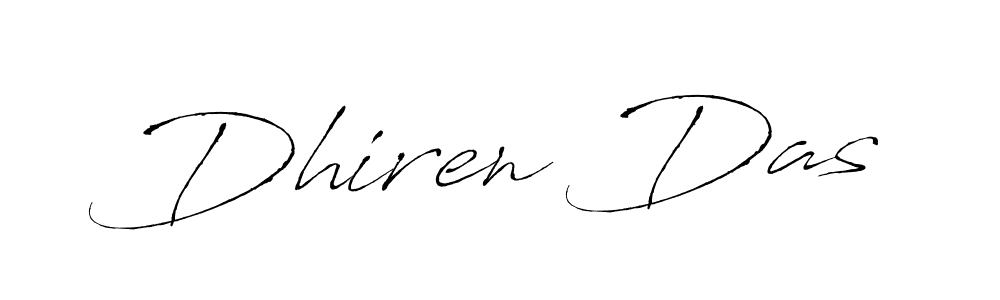 Design your own signature with our free online signature maker. With this signature software, you can create a handwritten (Antro_Vectra) signature for name Dhiren Das. Dhiren Das signature style 6 images and pictures png