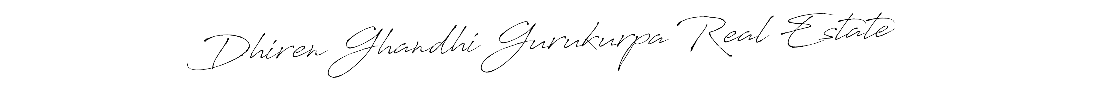 Use a signature maker to create a handwritten signature online. With this signature software, you can design (Antro_Vectra) your own signature for name Dhiren Ghandhi Gurukurpa Real Estate. Dhiren Ghandhi Gurukurpa Real Estate signature style 6 images and pictures png